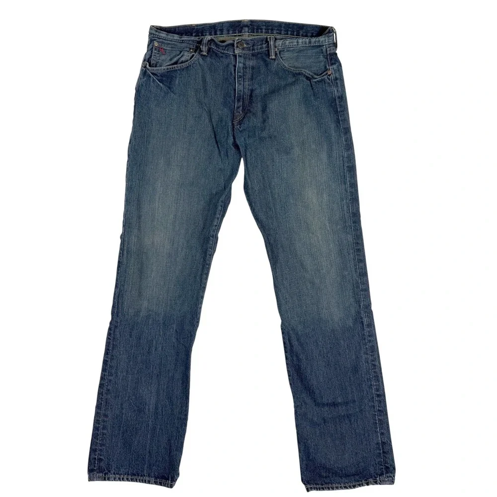Polo Ralph Lauren Jeans Mens 36x34 Blue Classic 867 Straight Leg Dark Wash RL